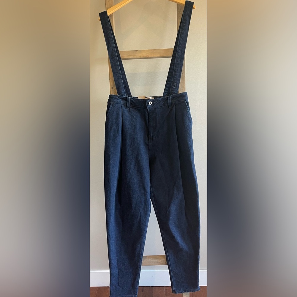 Naked & Famous Pleated Trousers - Dark Indigo Stretch Denim - Women's size 30